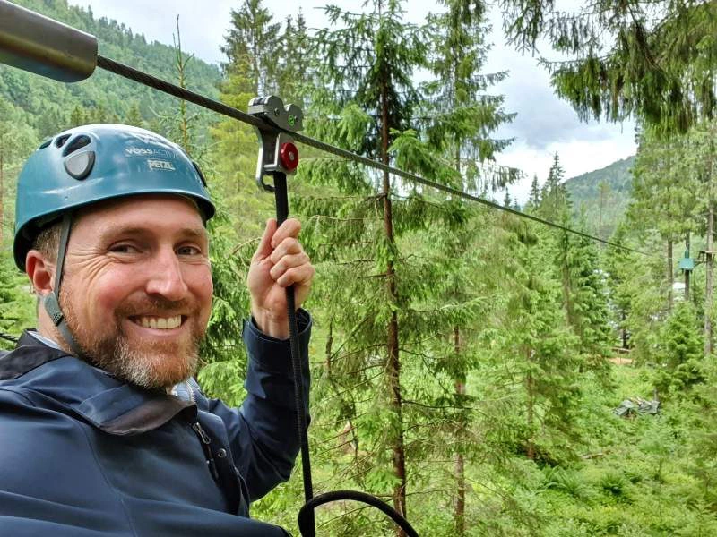 Zipline in Voss Noorwegen