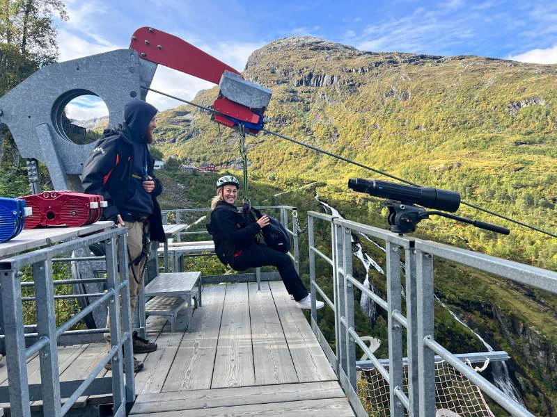 Ziplinen Flam Noorwegen