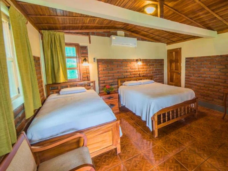 Ometepe hotel Nicaraqua bedden