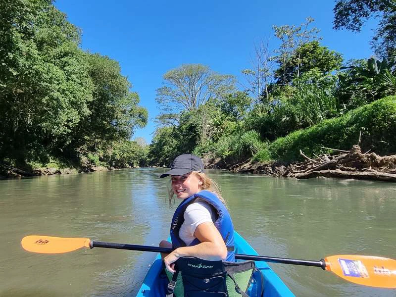 Tortuguero, Costa Rica, kayakken