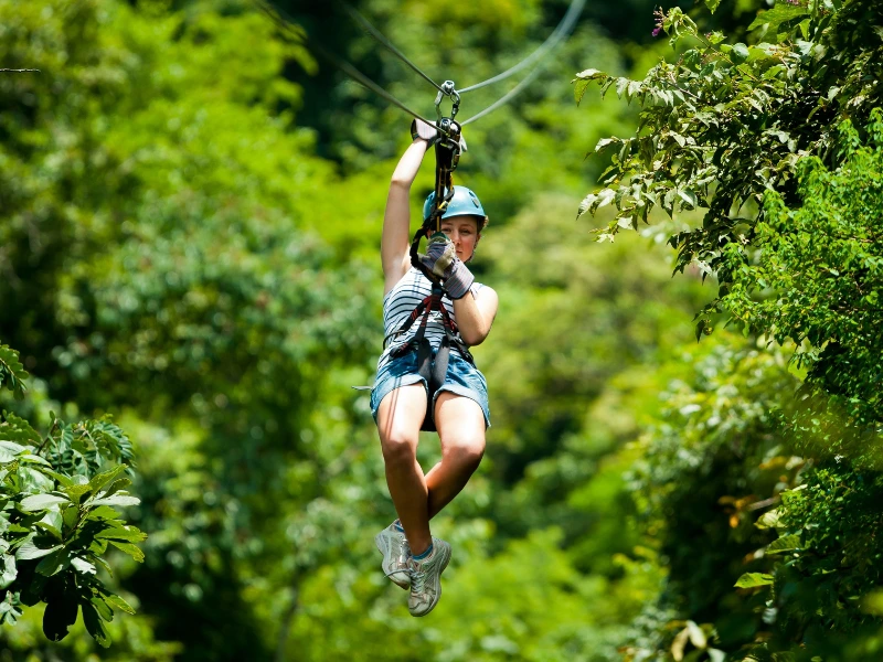 Ziplining in Panama