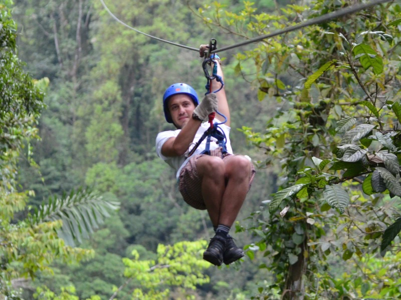 Ziplining in Panama