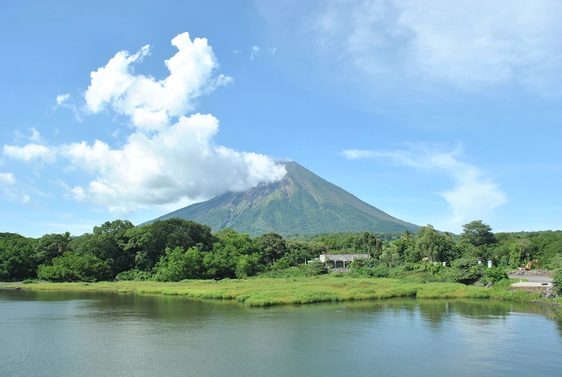 Vulkaan op Ometepe, Nicaragua