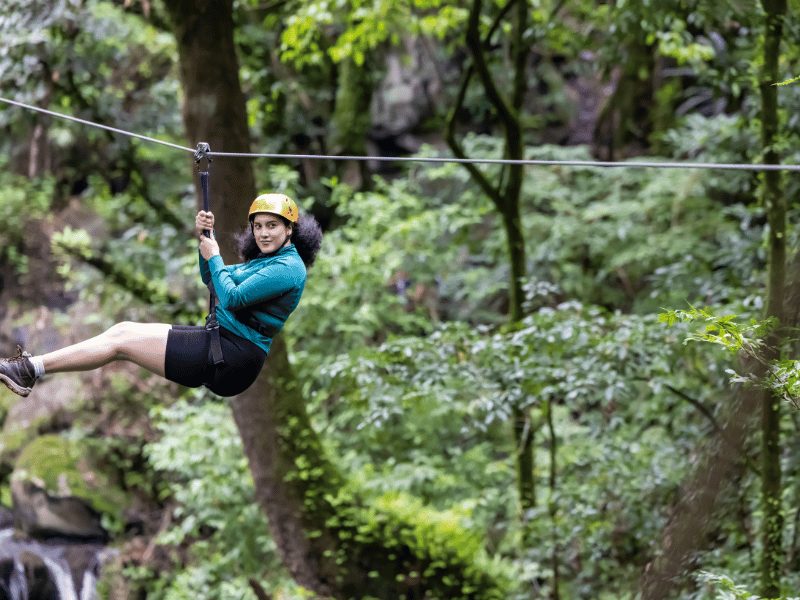 Ziplining in Panama