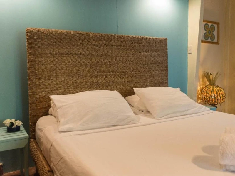 La laguna de Apoyo Nicaraqua hotel bed kamer