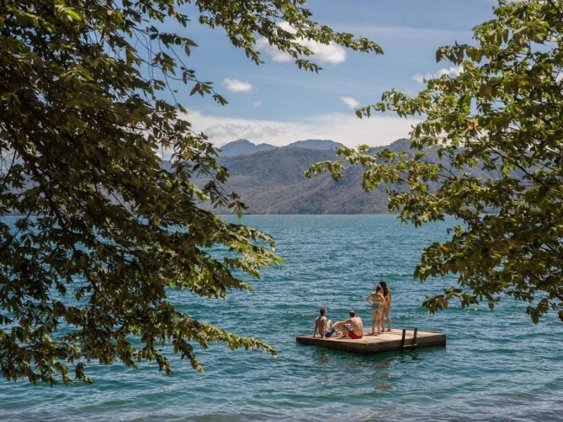La laguna de Apoyo Nicaraqua hotel meer