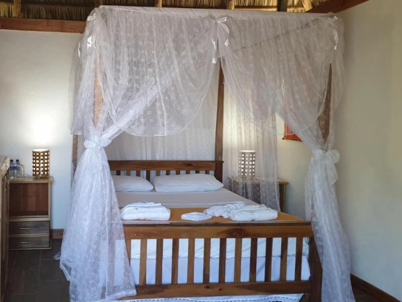 La laguna de Apoyo Nicaraqua hotel kamer bed