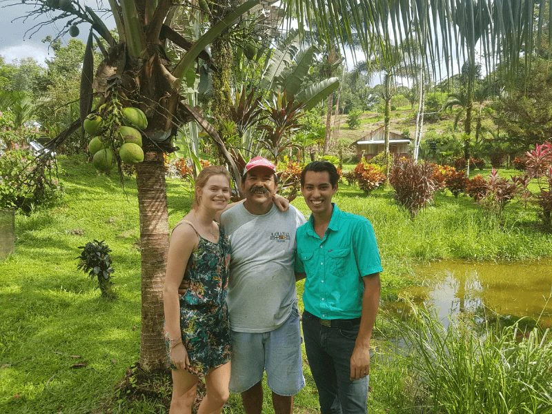 Ananas boer in costa rica