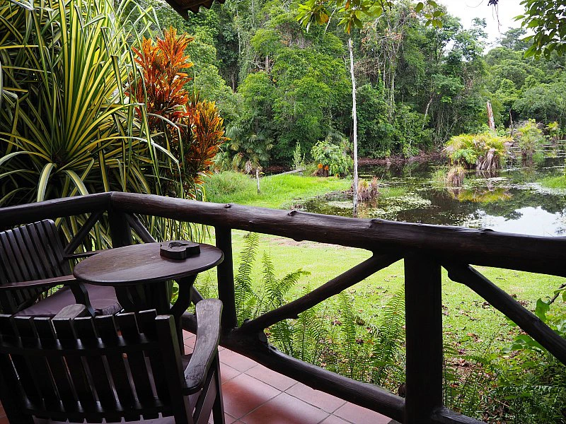 Veranda bij je hotel in Boca Tapada