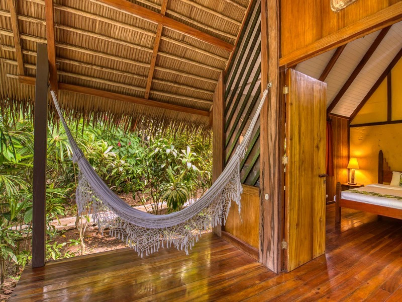 Comfort hotel in Puerto Viejo veranda