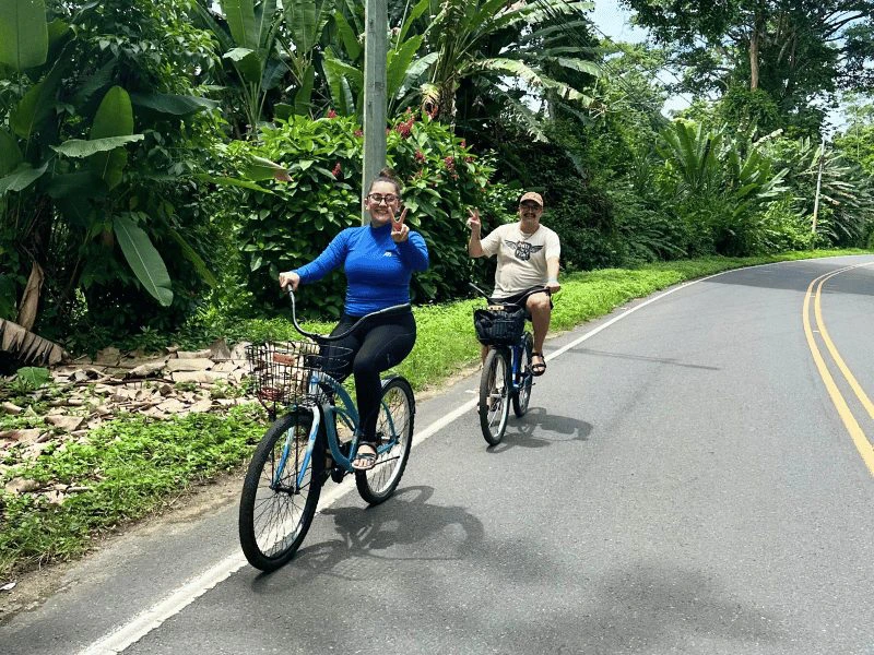 Fietstocht bij Puerto Viejo, Costa Rica