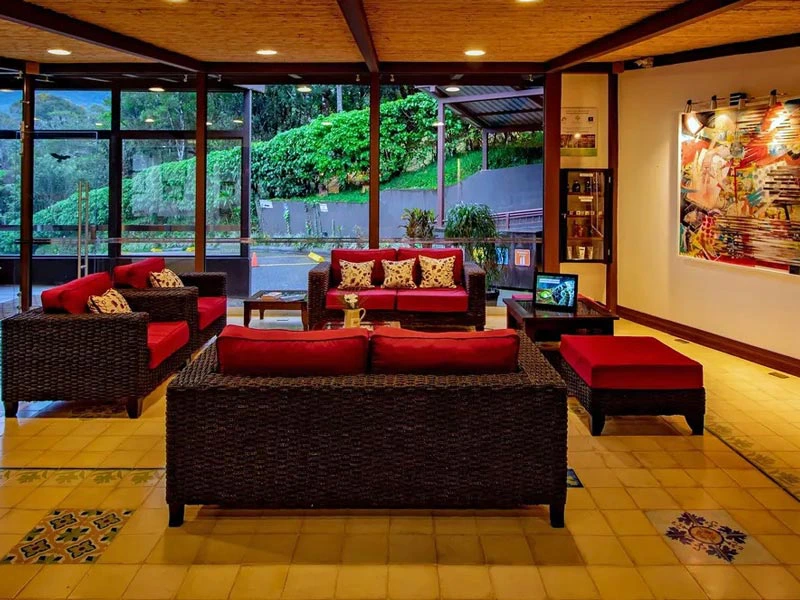 Hotel lobby in Monteverde