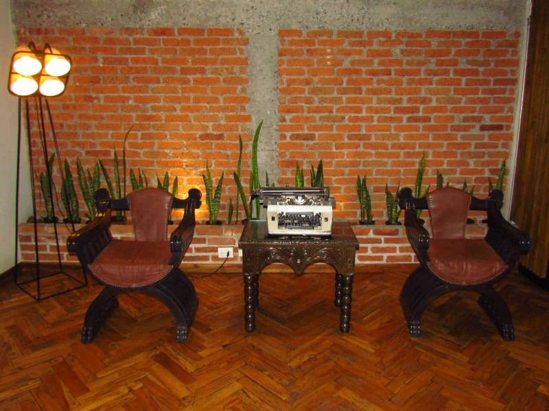 Hotel lobby in San Jose