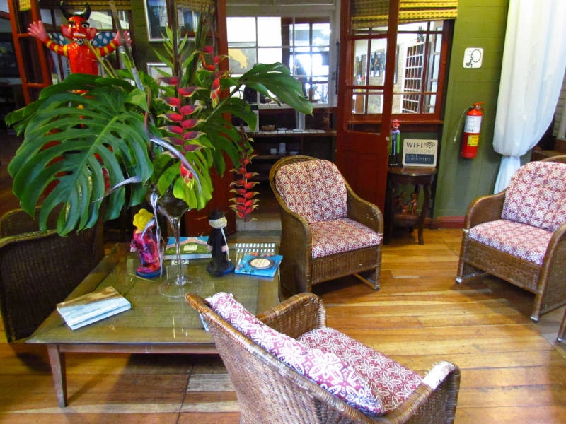 Hotel lobby in San Jose