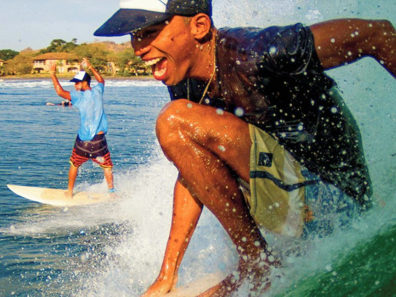 Surfers in Nicaragua