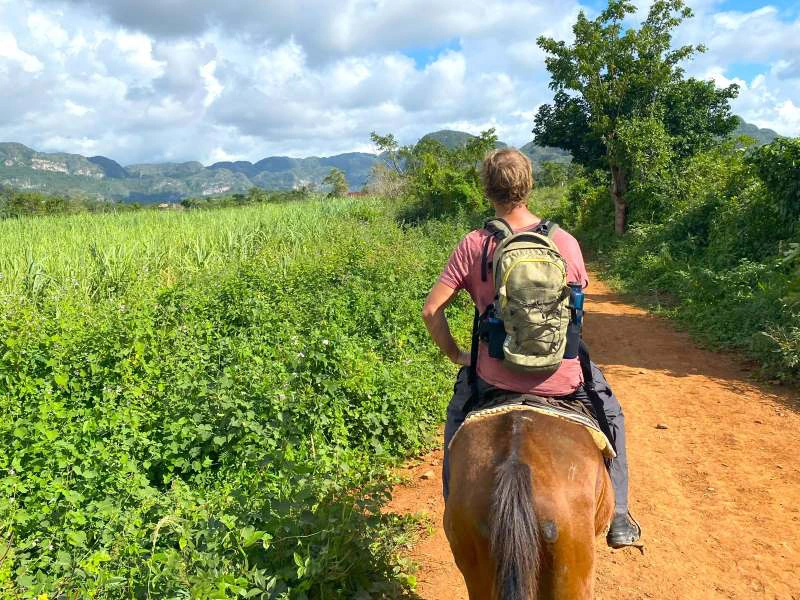 Cuba paardrijden platteland