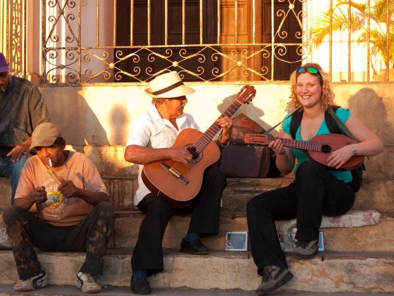 Cuba straatmuzikant Trinidad marlies