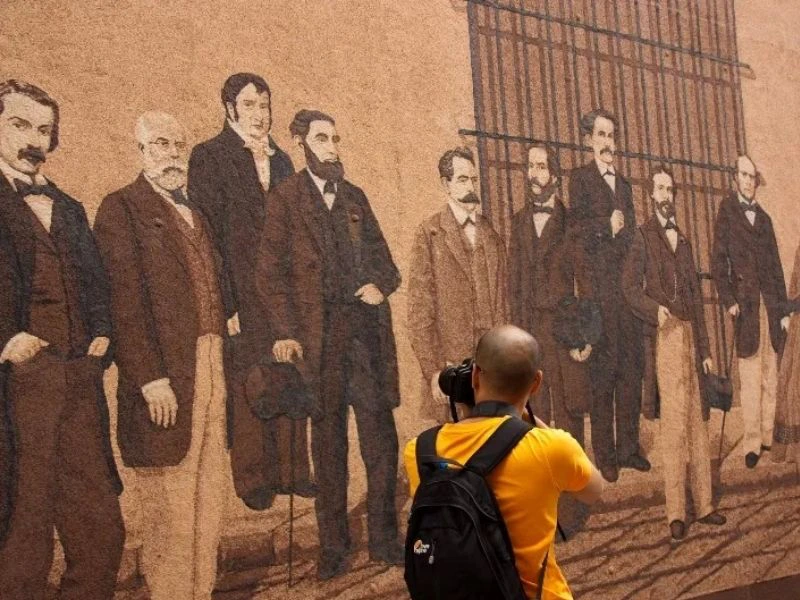 Cuba kunst muur reizigers foto