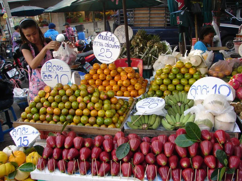 Fruit markt in Thailand