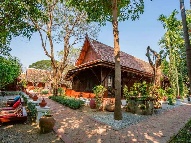 Sukhothai hotel thailand verblijf tuin