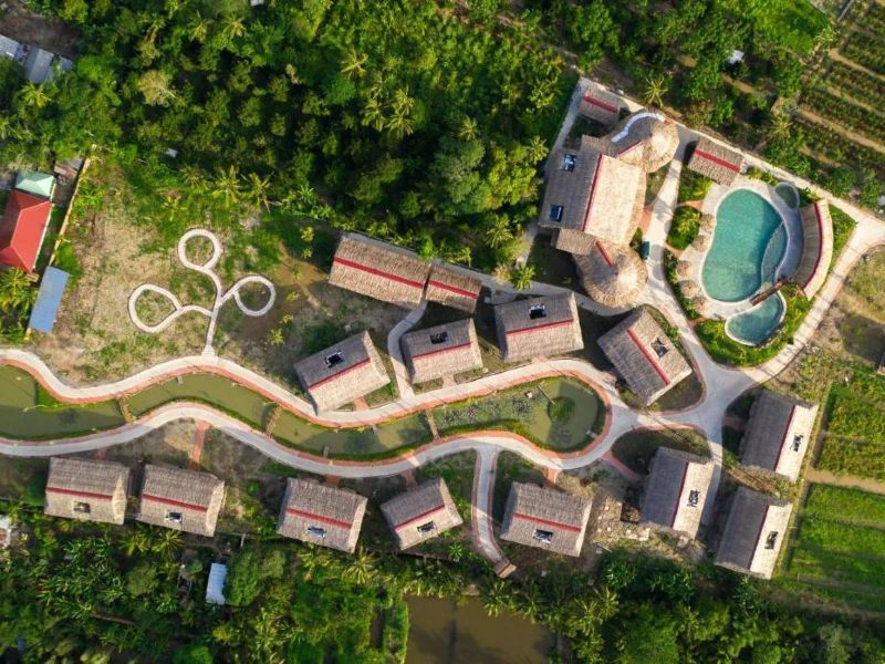 Mekong Ecolodge met zwembad