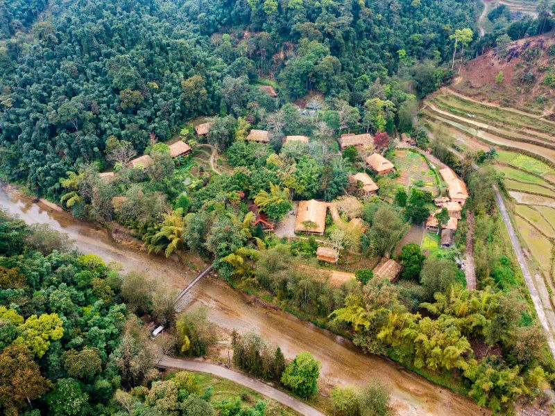 Pan Hou village Noord Vietnam