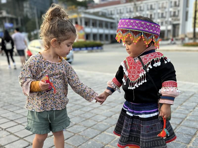 Vietnam met kinderen in Sapa