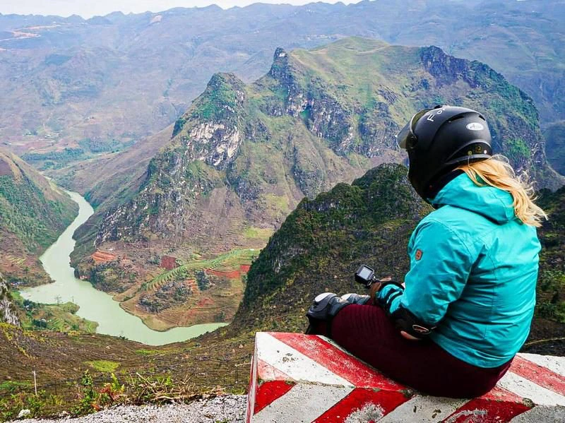 Ha Giang Vietnam op de motor