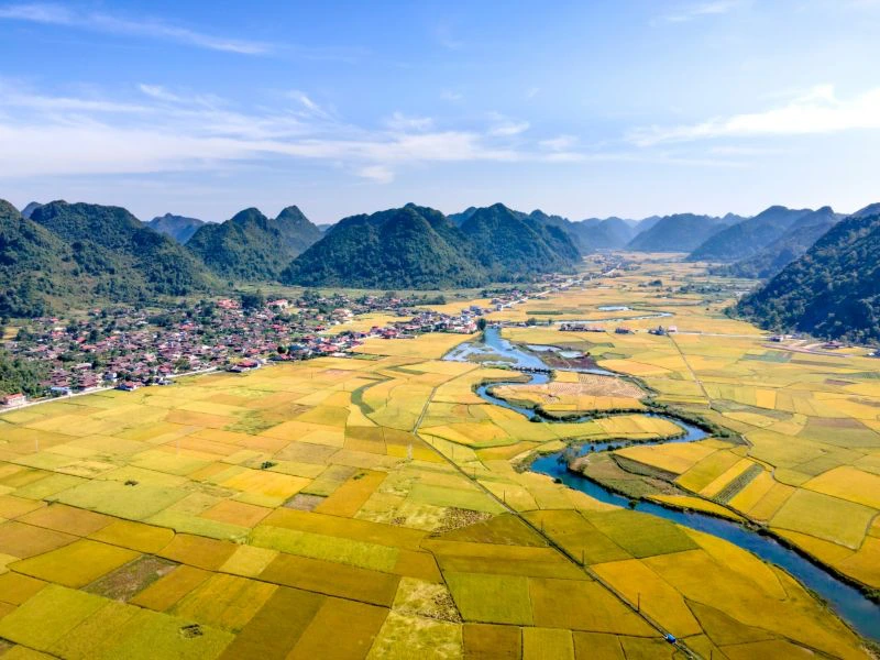 Bac Son vallei in Vietnam