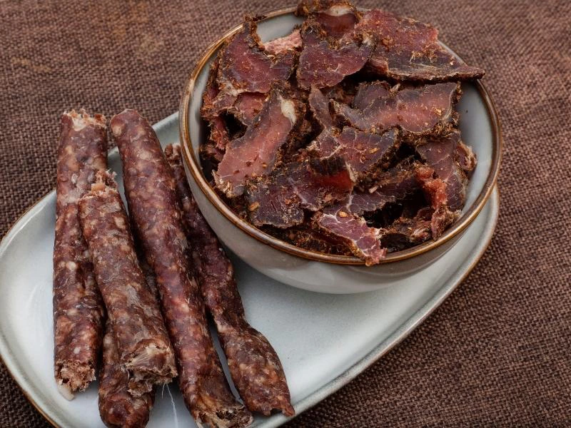 Biltong eten Zuid-Afrika