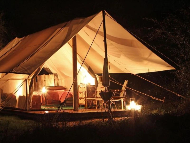 Slapen in een safaritent Oost-Kaap