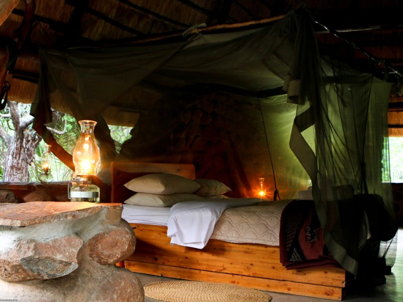 eSwatini - Mkhaya Game Reserve - bed