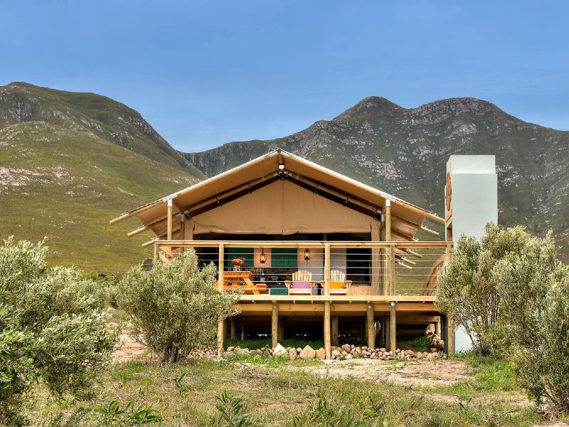Glampingtent Hermanus in Zuid-Afrika