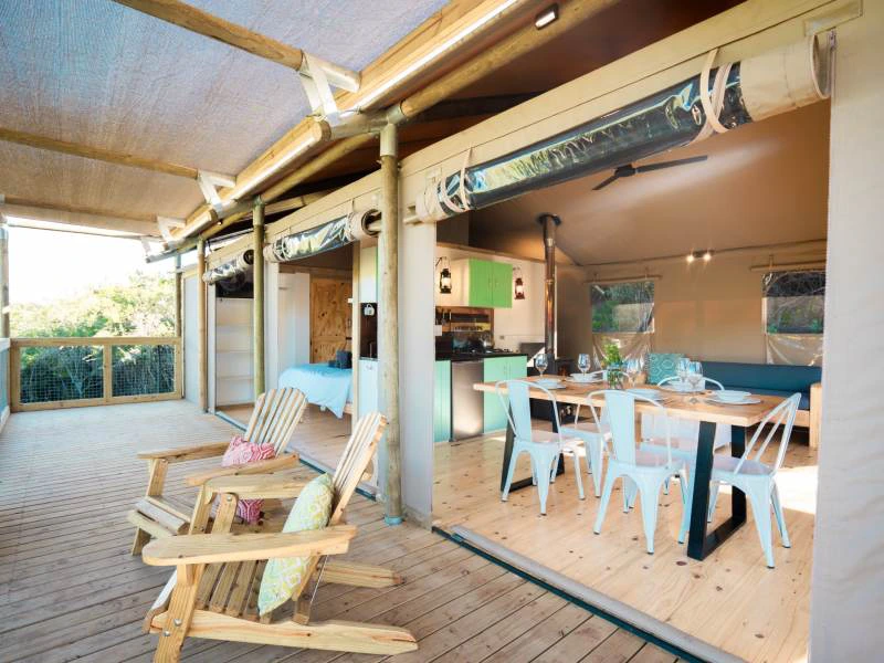 Glamping tent in Addo Zuid-Afrika