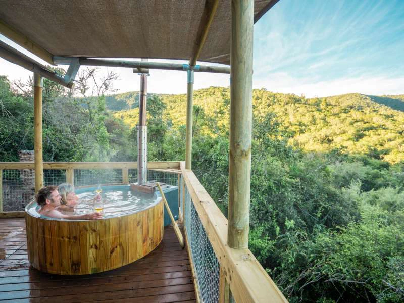 Glamping tent in Addo Zuid-Afrika