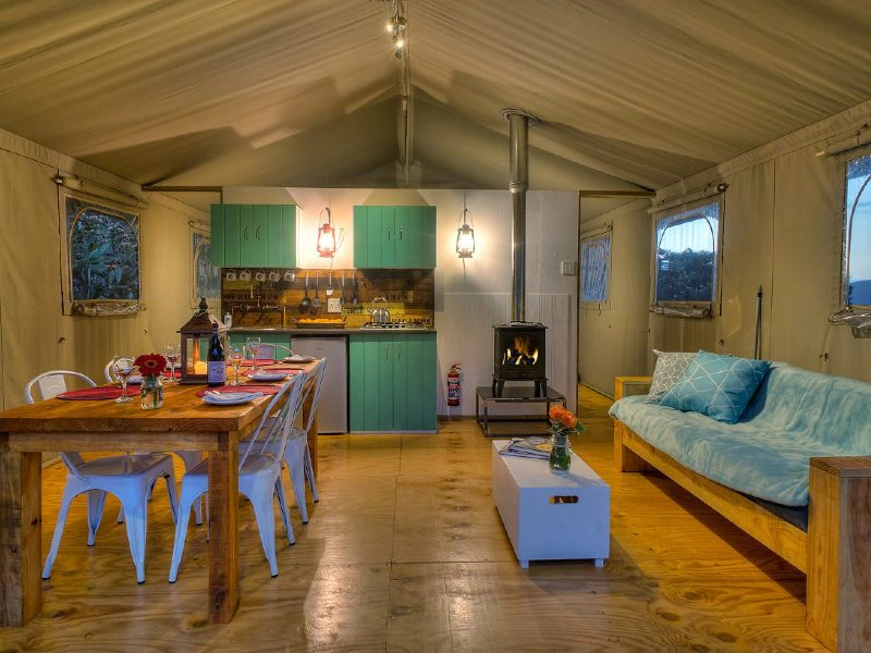 Glampingtent Hermanus in Zuid-Afrika