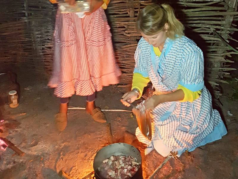 Eten bij lokaal gezin St. Lucia