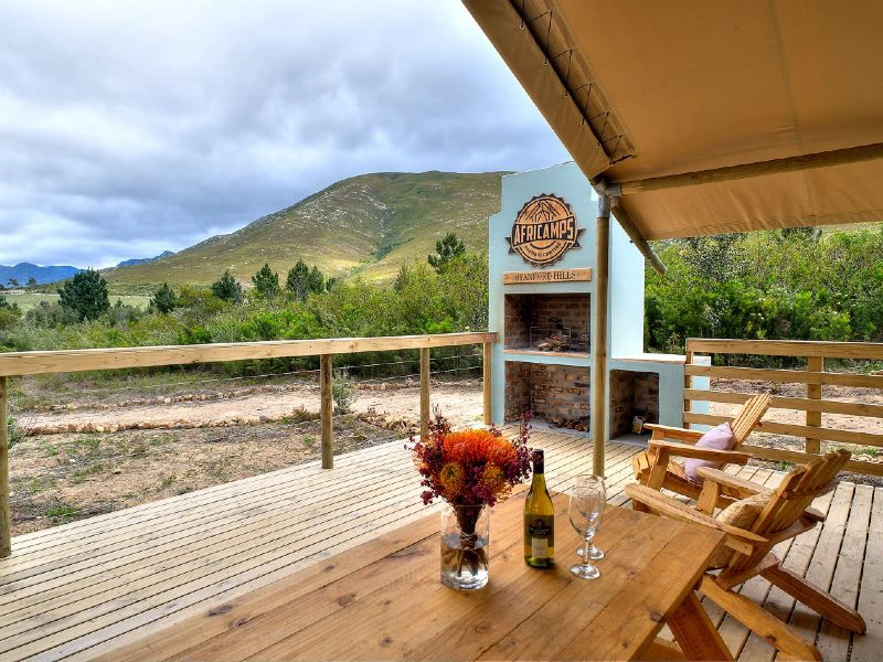 Glampingtent Hermanus in Zuid-Afrika