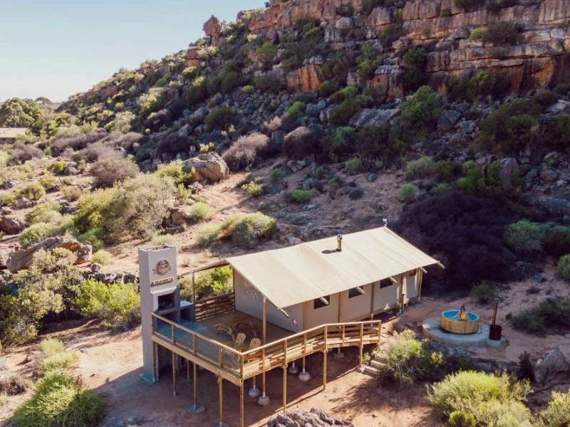 Zuid-Afrika Cederberg glampingtent