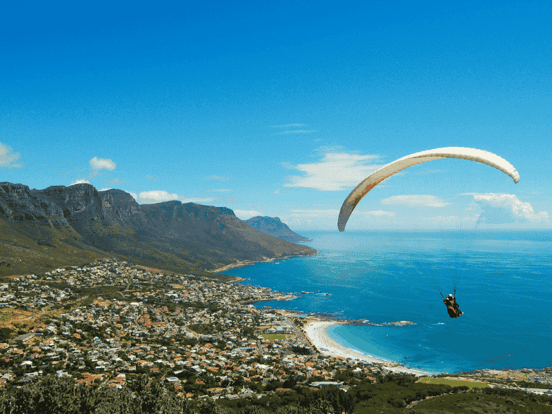 Paragliding over Kaapstad