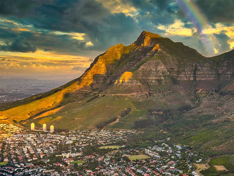Kaapstad Devils Peak Zuid-Afrika