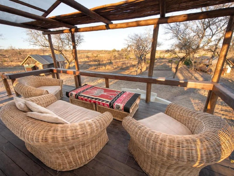 Tented camp bij Kruger terras