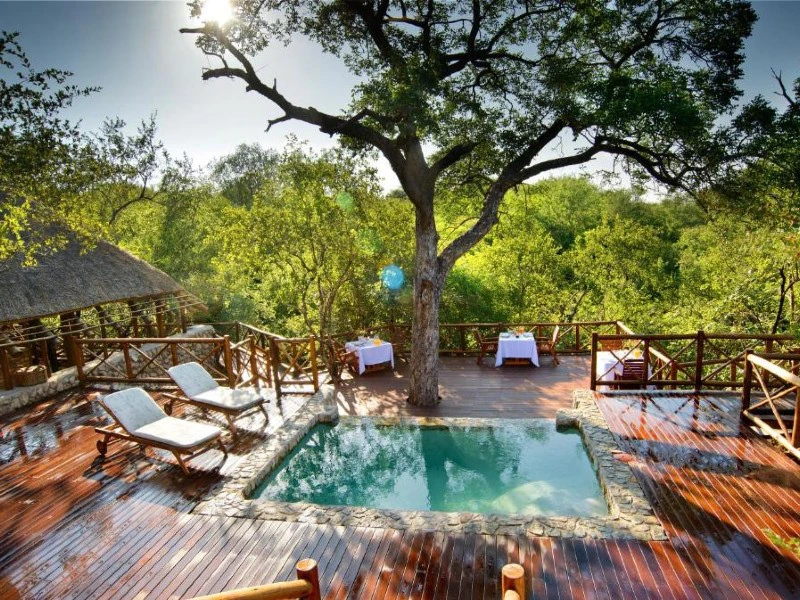Lodge bij Kruger zwembad
