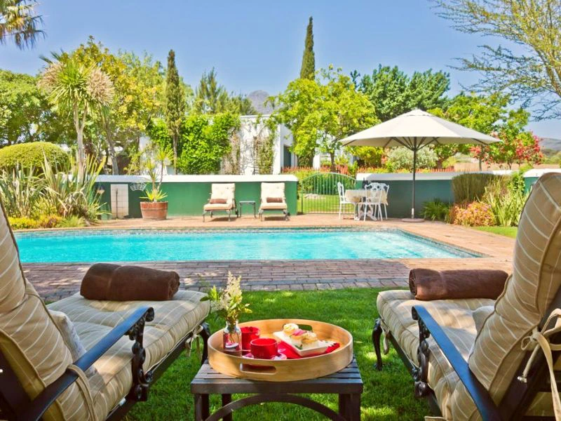 Wijnhuis in Stellenbosch in Zuid-Afrika