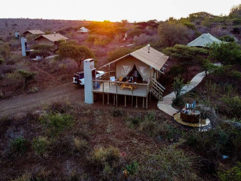 Glampingtent Pongola in Zuid-Afrika