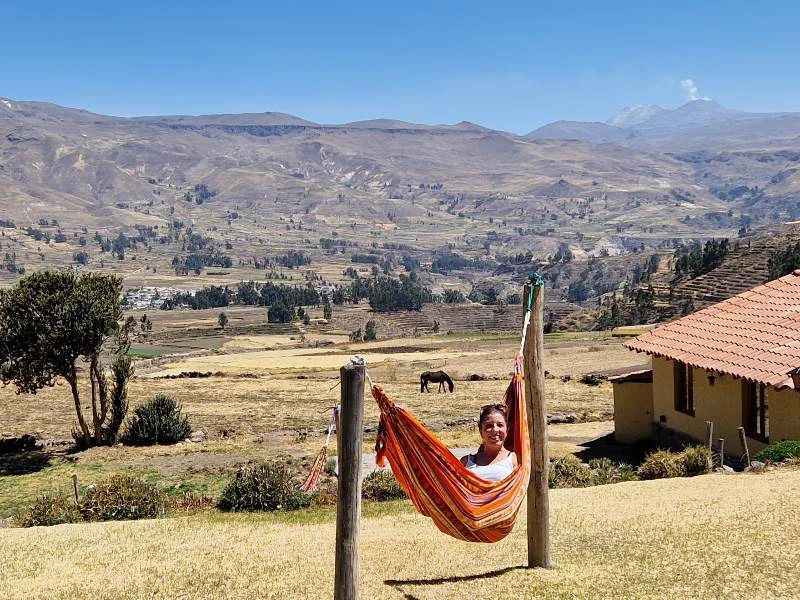 Colca canyon lodge uitzicht