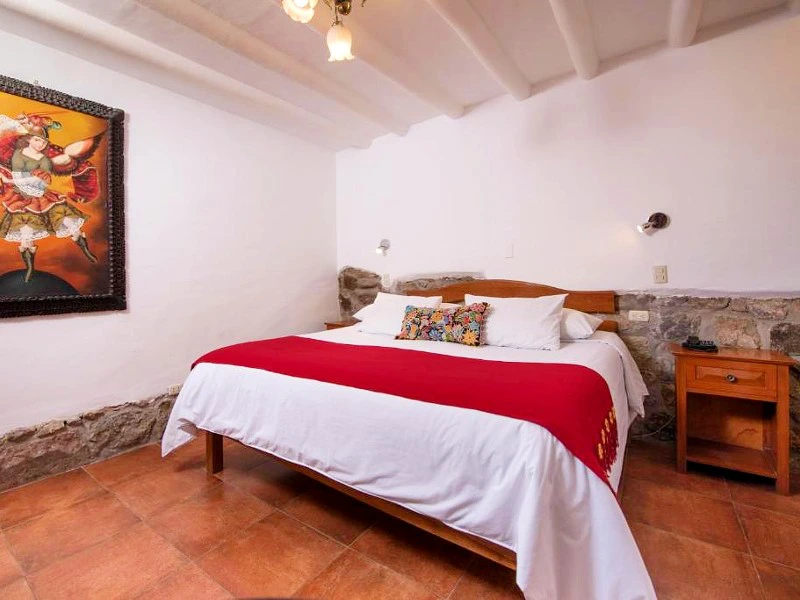 Cusco hotel bed Peru