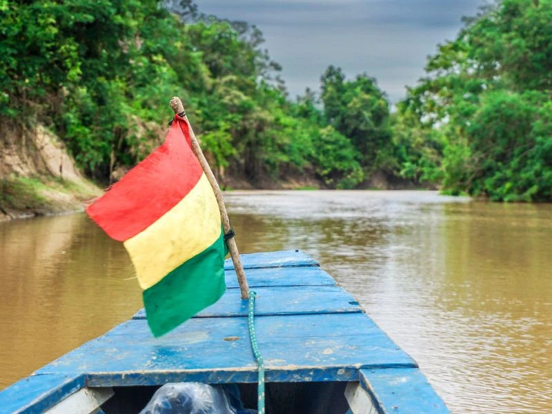 Rurrenabaque boottocht jungle Bolivia