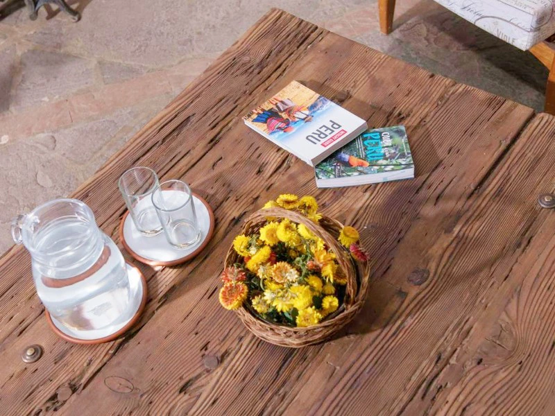 Special stay hotel Cusco Peru tafel