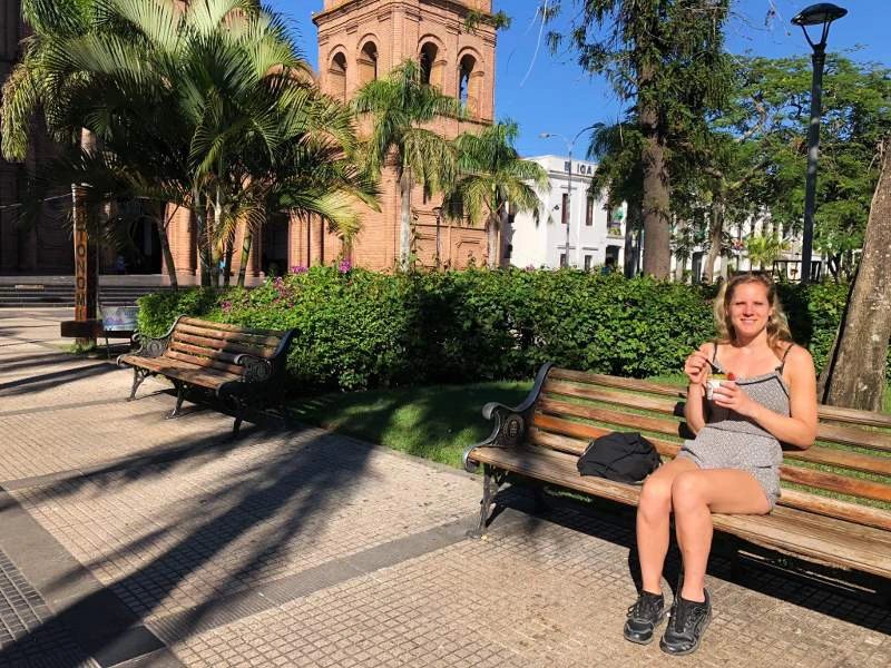 Santa Cruz pleintje reiziger